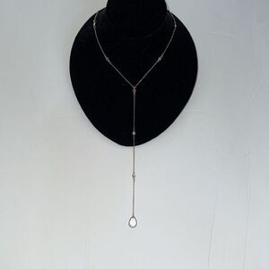 Elegant Gold Lariat Necklace